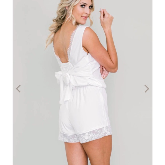 Robed with Love - white romper - Picture 2 of 8